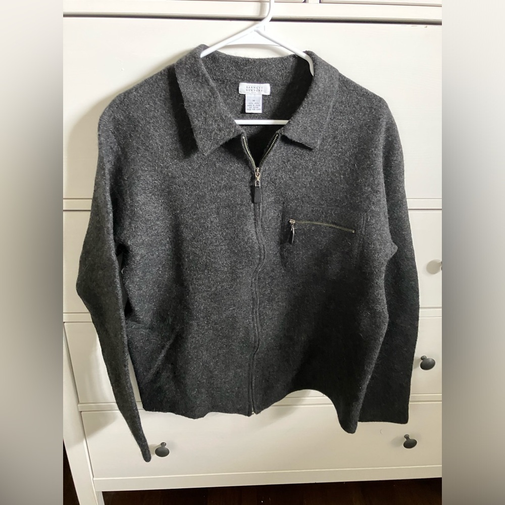 BARNEYS wool zip up jacket men’s